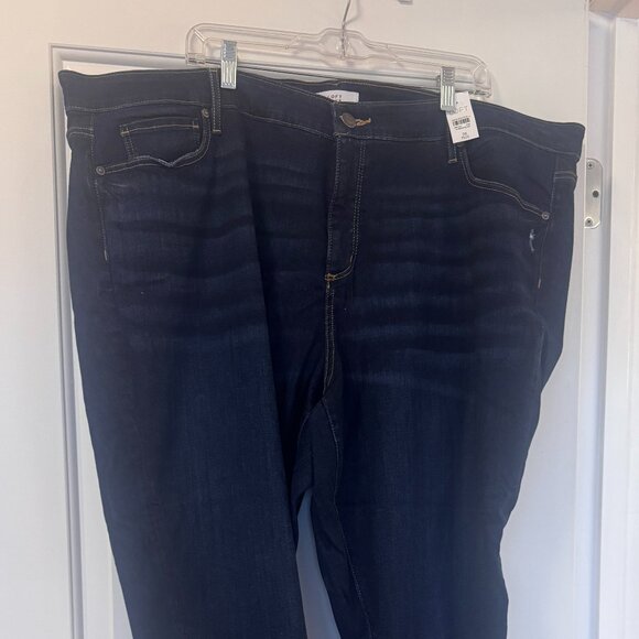 NWT LOFT Plus Modern Slim Pocket Skinny Jeans in Mid Indigo Wash Plus Size 26 - Picture 2 of 2